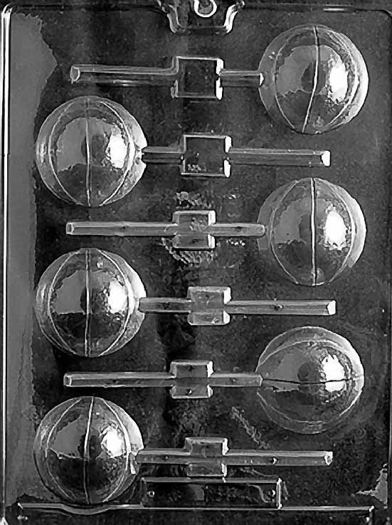 BASKETBALL 3D LOLLY Sucker Chocolate Candy Mold