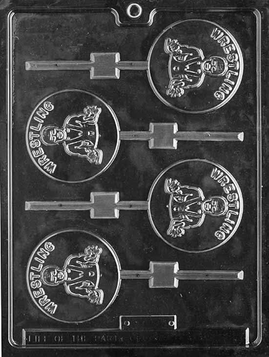 WRESTLER Lolly Sucker Chocolate Candy Mold