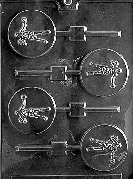 BOXING LOLLY Sucker Chocolate Candy Mold Craft Supply