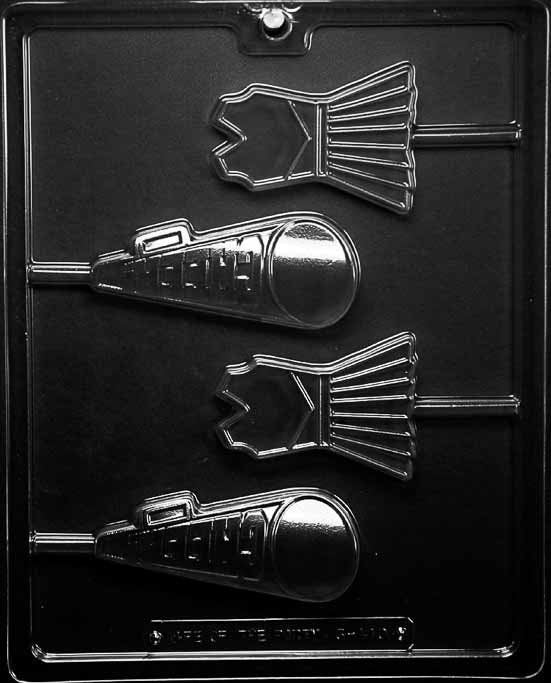 CHEERLEADER LOLLY Sucker Chocolate Candy Mold