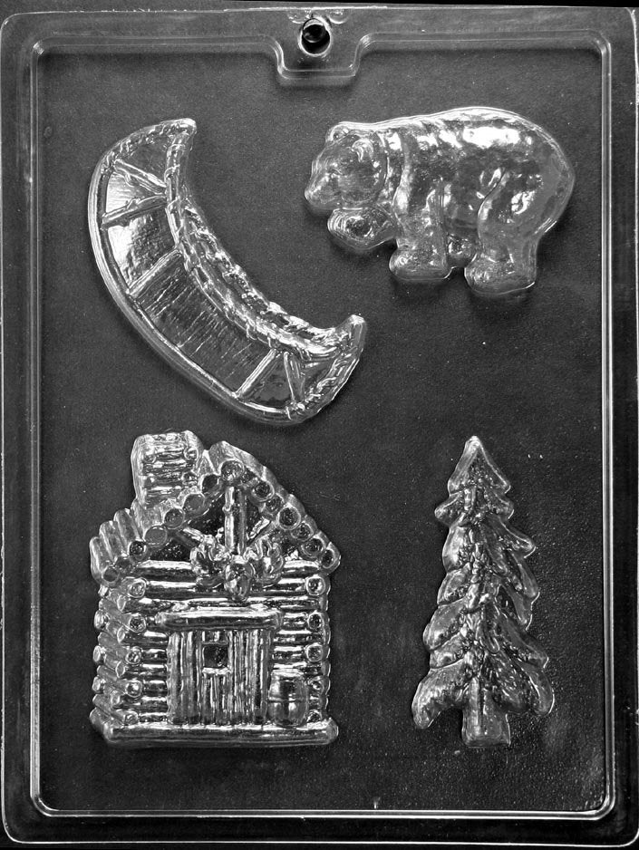 CAMPING KIT Chocolate Candy Mold - Bear Tree Cabin Outdoors