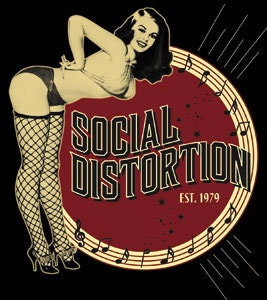 SOCIAL DISTORTION Burlesque Sticker Decal - Rock Band