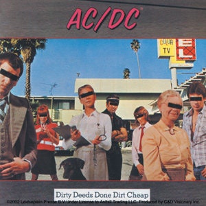 ACDC Dirty Deeds Rock Sticker Decal - Rock Band