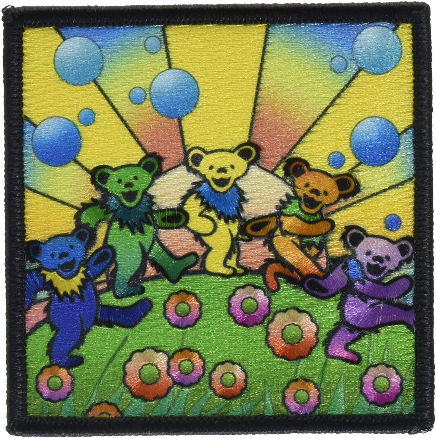 GRATEFUL DEAD Bears Utopia Patch - Embroidered Rock Band Patch Applique