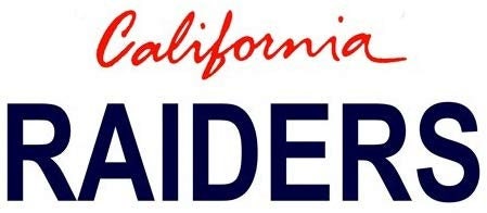 RAIDERS California State Background Metal License Plate Craft Supply