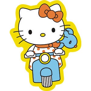 HELLO KITTY Scooter Sticker Decal Sanrio