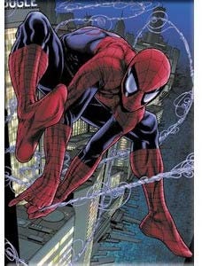 SPIDER-MAN Web Magnet for Refrigerators and Lockers - Marvel Comics Spiderman