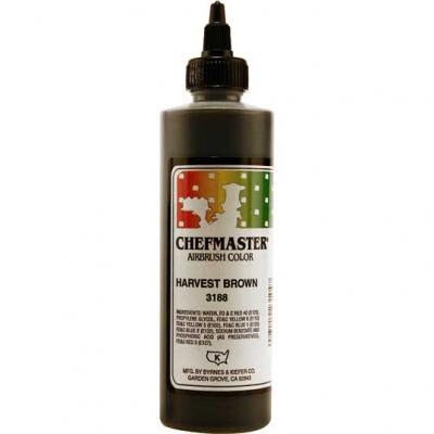 HARVEST BROWN Chefmaster Airbrush Color 9-Ounce - Custom Cake Cupcake Decorating Craft Supply