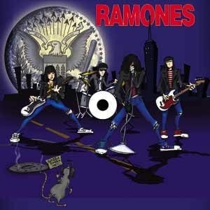 RAMONES Band Cartoon Magnet for Refrigerators and Lockers - Rock Band 3x3