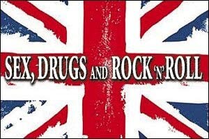 Sex, Drug, Rock and Roll British Flag Refrigerator Magnet