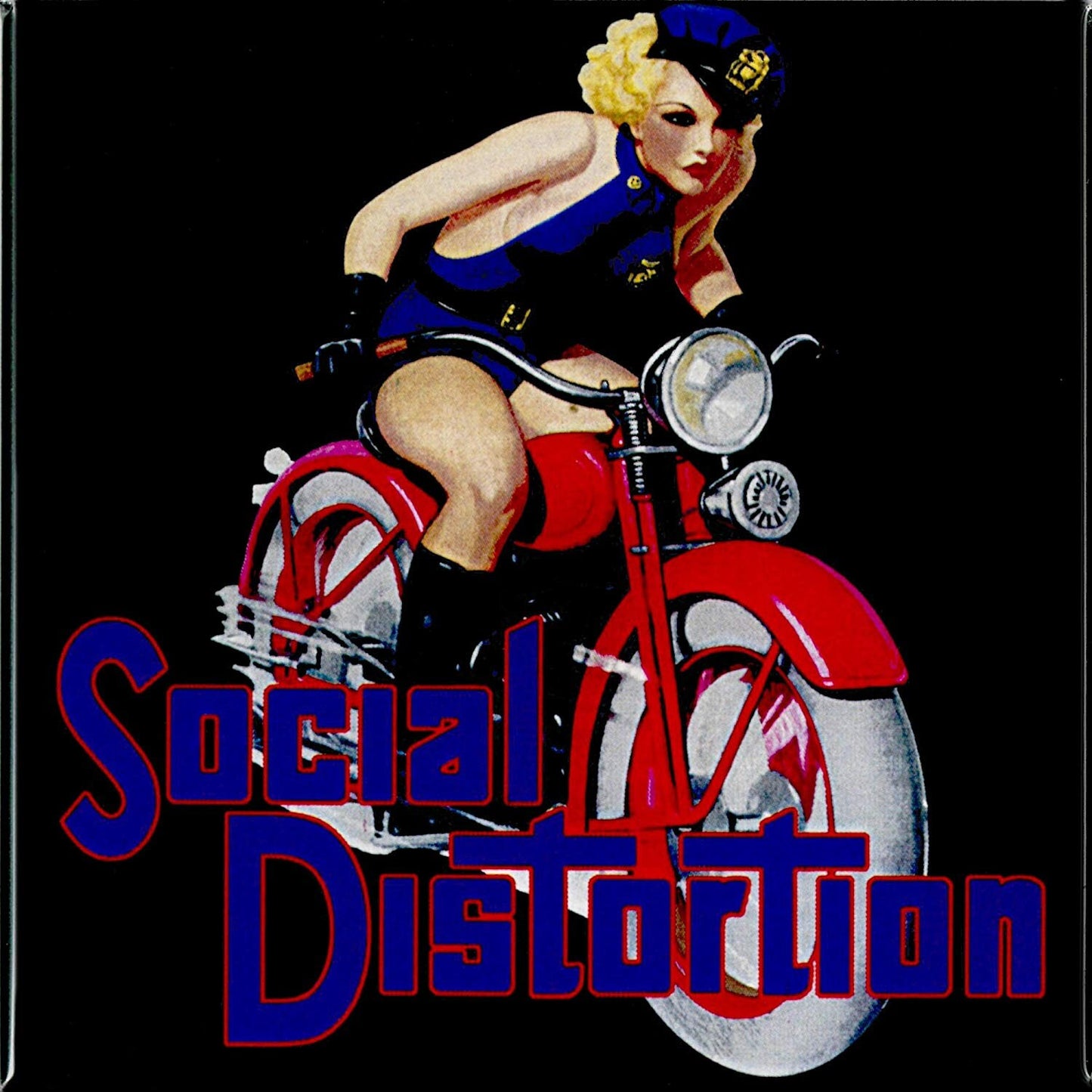 SOCIAL DISTORTION Biker Girl Magnet for Refrigerators and Lockers - Rock Band
