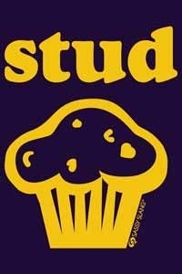SASSY SLANG Stud Muffin Magnet for Refrigerators and Lockers Funny