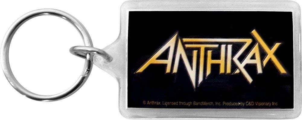 ANTHRAX Band Logo Double Sided Lucite Acrylic Keychain - Rock Band Keyring Keyfob