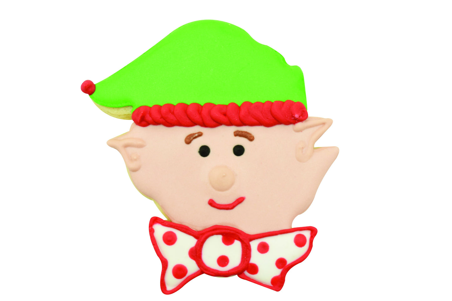 CHRISTMAS ELF Cookie Cutter Metal 4 Inches - Santa Sleigh Holiday Christmas Gift Stencil Fondant