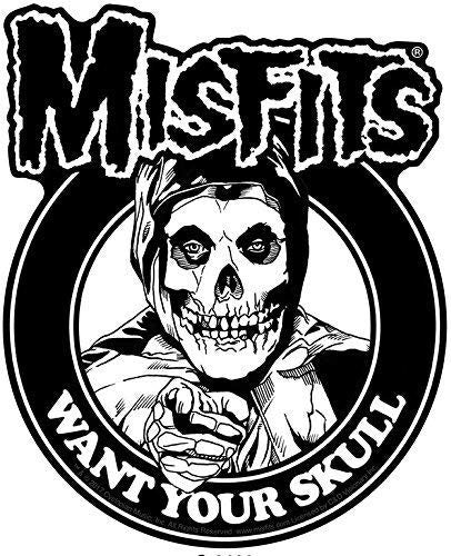 MISFITS Want Your Skull Sticker Decal - Rock Band
