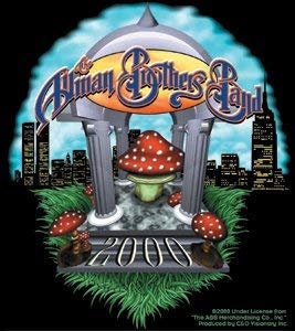 ALLMAN BROTHERS BAND Temple Sticker Decal - Rock Band Craft Supply