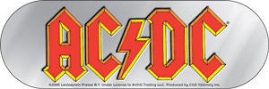 ACDC Silver Logo Rock Sticker Decal - Rock Band Craft Supply