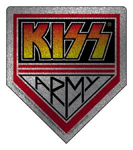 KISS Army Glitter Logo Sticker Decal - Rock Band