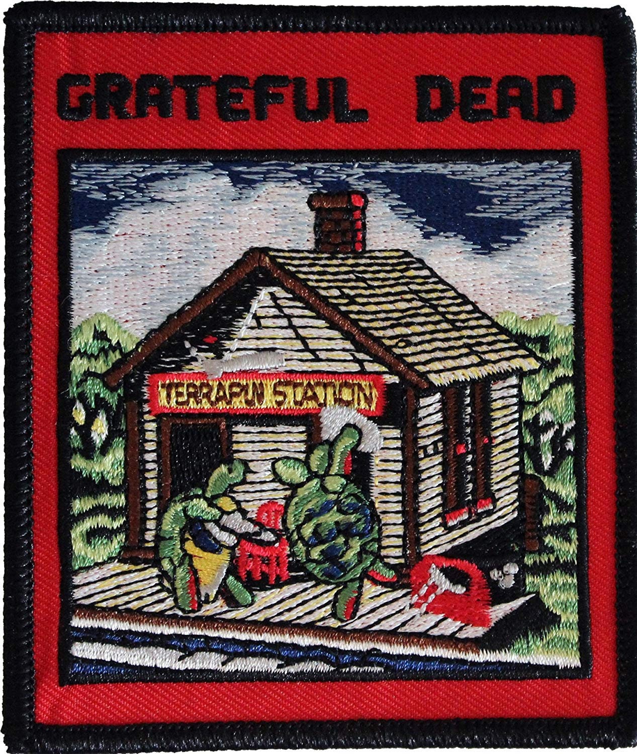 GRATEFUL DEAD Terrapin Station Turtle Album Patch - Embroidered Rock Band Patch Applique Craft Supply
