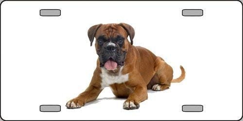 BOXER DOG Metal License Plate dog lovers