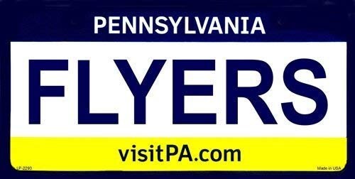 FLYERS Pennsylvania State Background Metal License Plate