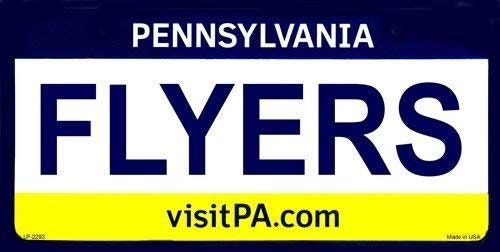 FLYERS Pennsylvania State Background Metal License Plate Craft Supply