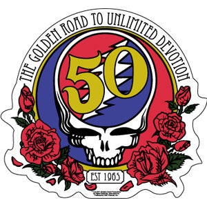 GRATEFUL DEAD 50th Anniversary Sticker Decal - Rock Band