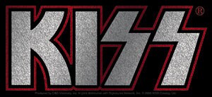 KISS Band Logo Glitter Sticker Decal - Rock Band Craft Supply