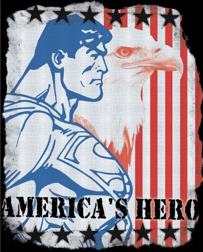 SUPERMAN American Hero Sticker Decal - DC Comics