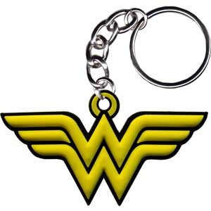 WONDER WOMAN Rubber Keychain - Classic Logo - DC Comics