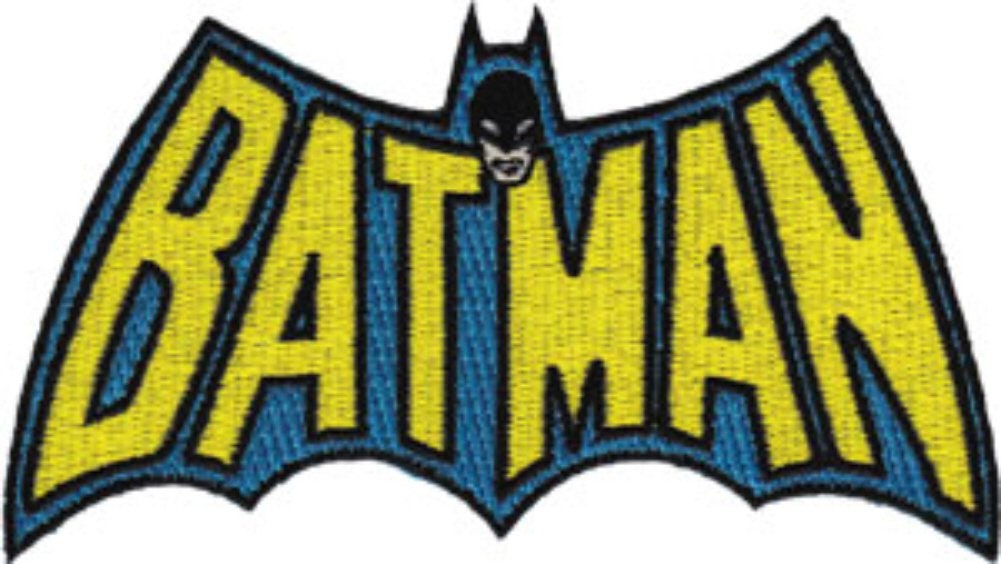 BATMAN Cape Logo Patch - Embroidered Dc Comics Patch