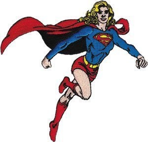 SUPERGIRL Running Patch - Embroidered Dc Comics Patch Craft Supply