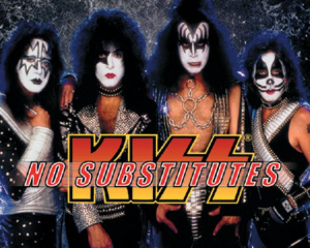 KISS No Substitutes Sticker Decal - Rock Band