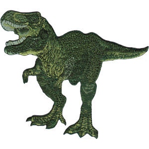 T-REX Dinosaur Patch - Tyrannosaurus Embroidered Patch Applique