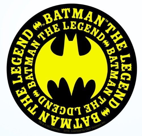 BATMAN The Legend Sticker Decal - DC Comics Robin Craft Supply
