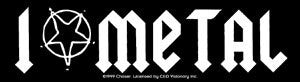 I LOVE METAL Sticker Decal - Funny Rock Band Heavy Metal Craft Supply
