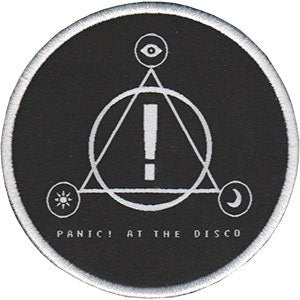 PANIC! At THE DISCO Triangle Logo Patch - Embroidered Rock Band Patch Applique