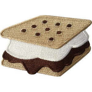ICE CREAM SANDWICH Patch - Embroidered Patch Applique