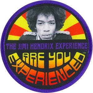 JIMI HENDRIX Experience Circle Patch - Embroidered Rock Band Patch Applique