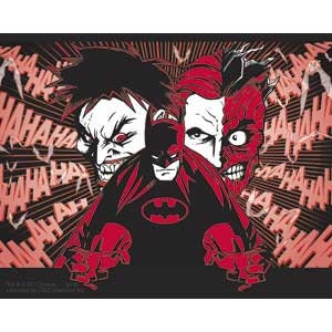 BATMAN Two-Face Joker Sticker Decal - Batman Gotham DC Comics Craft Supply