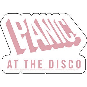 PANIC! At THE DISCO Tilted Logo Sticker Decal - Rock Band