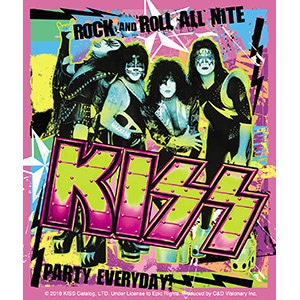 KISS Pink Party Everyday Sticker Decal - Rock Band Craft Supply