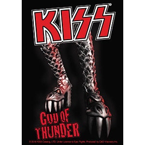 KISS God of Thunder Sticker Decal - Rock Band