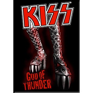 KISS God of Thunder Band Magnet for Refrigerators and Lockers - Rock Band Craft Supply