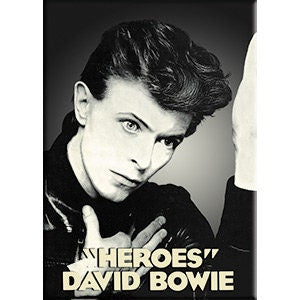 DAVID BOWIE Heroes Magnet for Refrigerators and Lockers - Rock Band