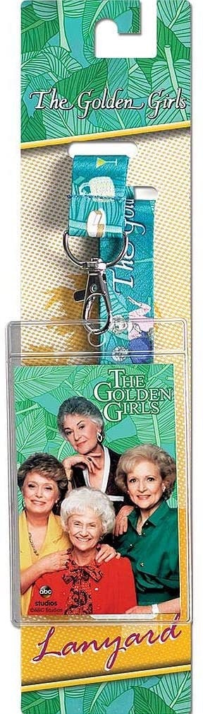 GOLDEN GIRLS Reversible Lanyard with Detachable Buckle and ID Holder