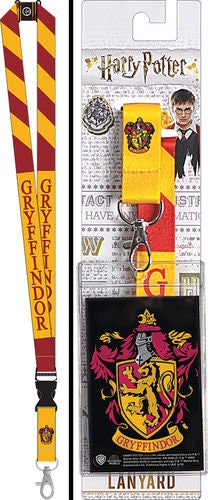 HARRY POTTER Gryffindor Reversible Lanyard with Detachable Buckle and ID Holder