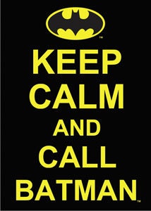 BATMAN Keep Calm Magnet for Refrigerators and Lockers - DC Comics Robin Craft Supply