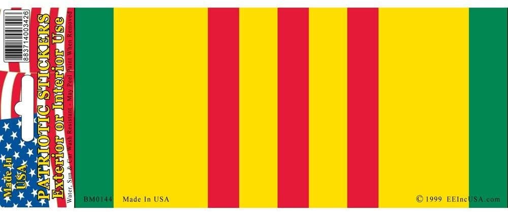 Vietnam Service Ribbon Bumper Sticker Decal - Vietnam Veteran Vets Military Navy Marines Army Air Force