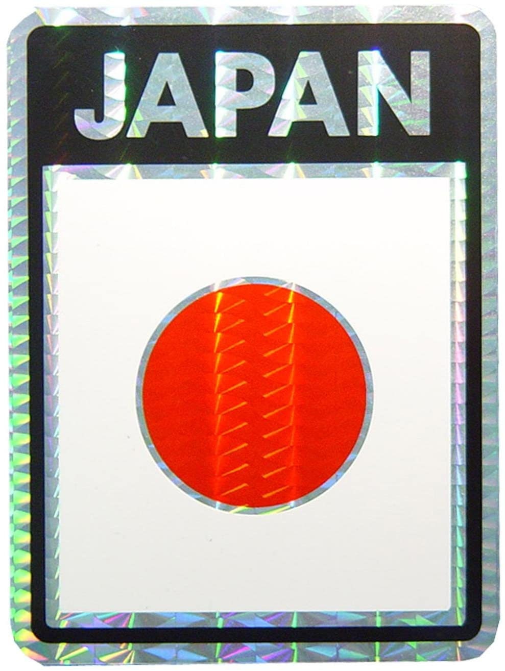 JAPAN Flag Reflective Sticker Decal - Country Flag Holographic Glossy